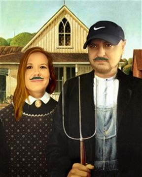 Personalized American Gothic Masterpiece from Photos