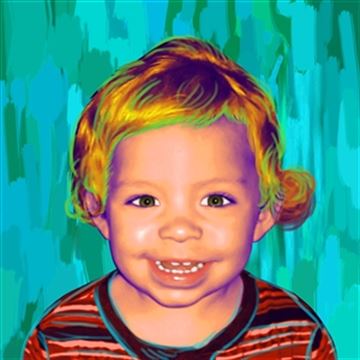 1 Panel Pop Art Portraits from Photos