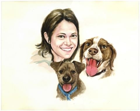 Hand-Painted Watercolor Portraits from Photos | Custom Watercolor Painting from Photo
