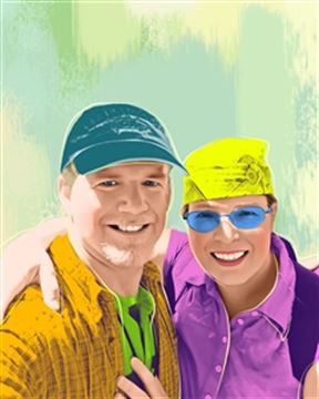 1 Panel Pop Art Portraits from Photos