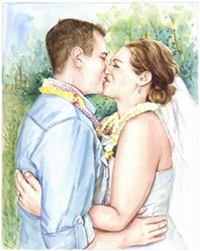 Hand-Painted Watercolor Portraits from Photos | Custom Watercolor Painting from Photo