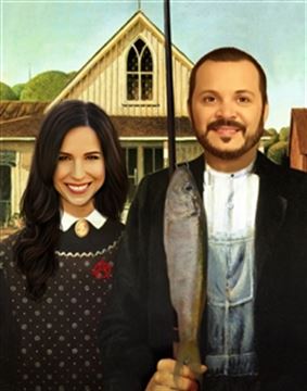 Personalized American Gothic Masterpiece from Photos