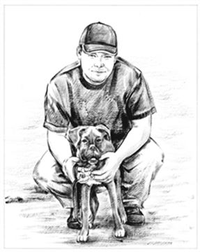 Hand Painted Ink Rendering Portraits from Photos
