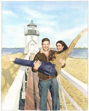 Hand-Painted Watercolor Portraits from Photos | Custom Watercolor Painting from Photo
