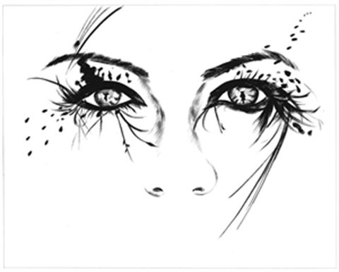 Hand Painted Ink Rendering Portraits from Photos