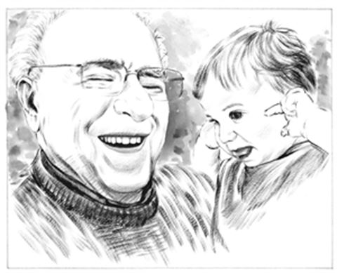 Hand Painted Ink Rendering Portraits from Photos