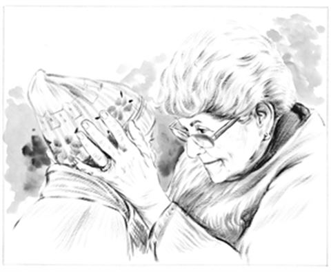 Hand Painted Ink Rendering Portraits from Photos