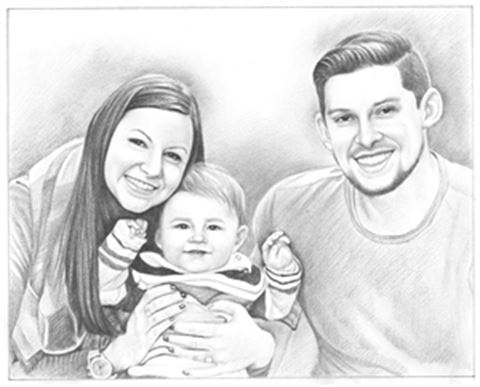 Hand Drawn Pencil Portraits from Photos | Pencil Portrait Drawing | Pencil Sketch Artists