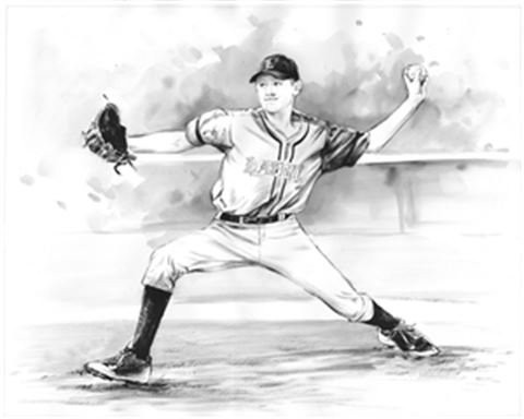 Hand Painted Ink Rendering Portraits from Photos
