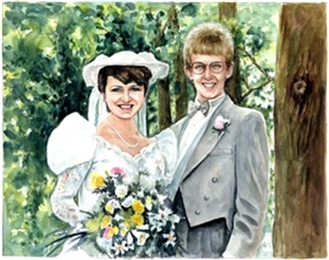 Hand-Painted Watercolor Portraits from Photos | Custom Watercolor Painting from Photo