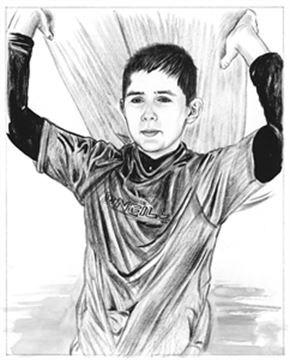 Hand Painted Ink Rendering Portraits from Photos