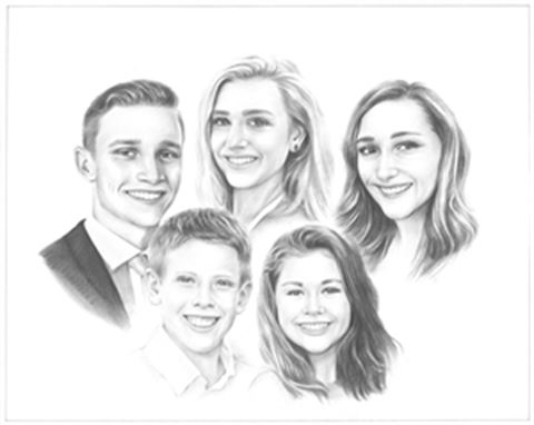 Hand Drawn Pencil Portraits from Photos | Pencil Portrait Drawing | Pencil Sketch Artists