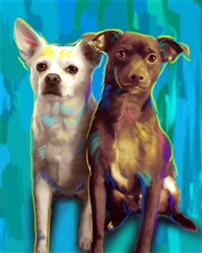 1 Panel Pop Art Portraits from Photos