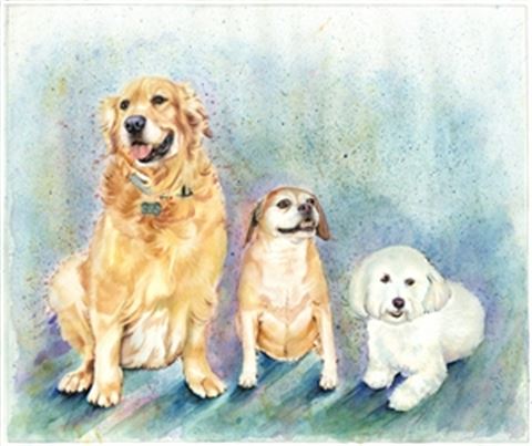 Hand-Painted Watercolor Portraits from Photos | Custom Watercolor Painting from Photo