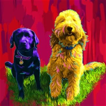 1 Panel Pop Art Portraits from Photos