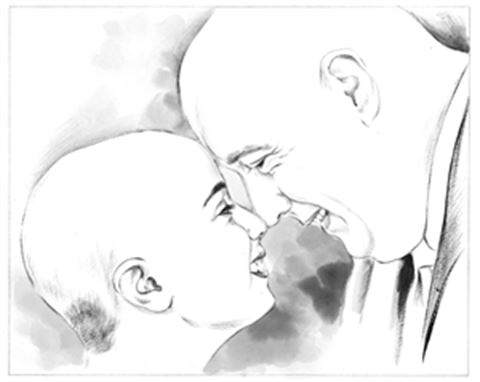 Hand Painted Ink Rendering Portraits from Photos
