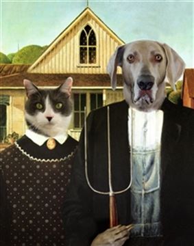 Personalized American Gothic Masterpiece from Photos