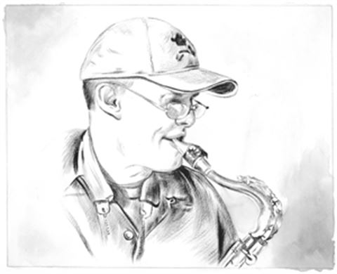 Hand Painted Ink Rendering Portraits from Photos