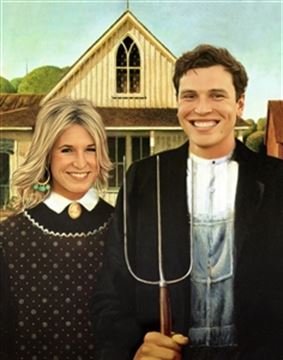 Personalized American Gothic Masterpiece from Photos