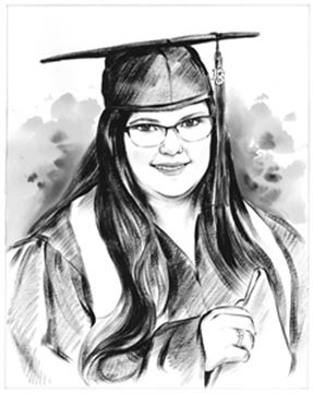 Hand Painted Ink Rendering Portraits from Photos