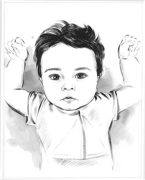 Hand Painted Ink Rendering Portraits from Photos