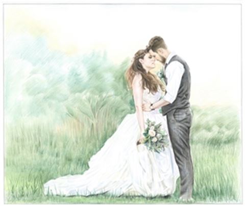 Hand Drawn Colored Pencil Portraits from Photos | Colored Pencil Drawings from Photos