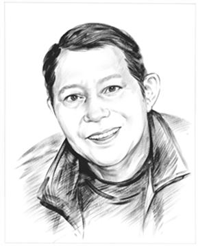Hand Painted Ink Rendering Portraits from Photos