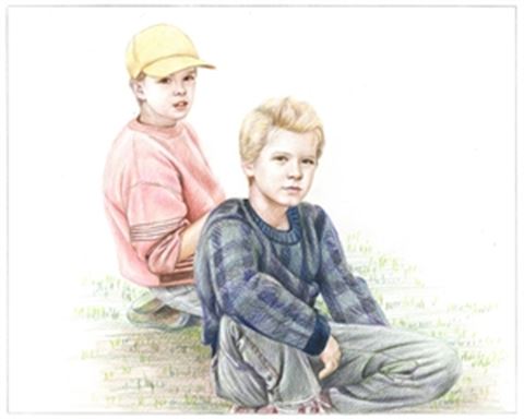 Hand Drawn Colored Pencil Portraits from Photos | Colored Pencil Drawings from Photos
