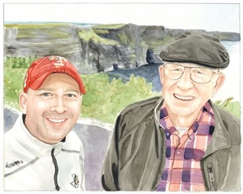 Hand-Painted Watercolor Portraits from Photos | Custom Watercolor Painting from Photo
