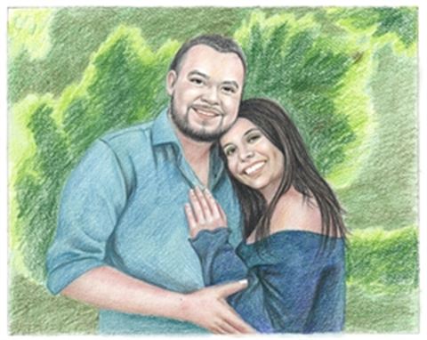Hand Drawn Colored Pencil Portraits from Photos | Colored Pencil Drawings from Photos