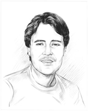 Hand Painted Ink Rendering Portraits from Photos