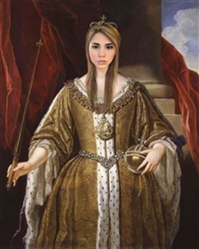 Custom Royal Portrait and Renaissance Masterpiece Queen Anne from Photo