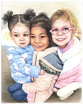 Hand Drawn Colored Pencil Portraits from Photos | Colored Pencil Drawings from Photos