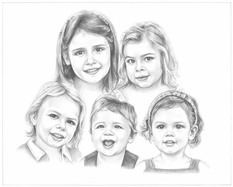 Hand Drawn Pencil Portraits from Photos | Pencil Portrait Drawing | Pencil Sketch Artists