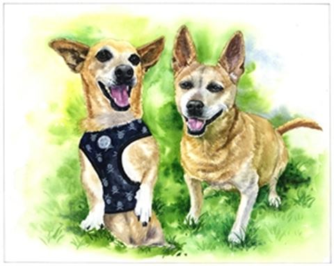 Hand-Painted Watercolor Portraits from Photos | Custom Watercolor Painting from Photo