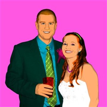 1 Panel Pop Art Portraits from Photos