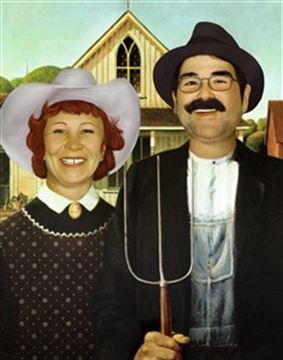 Personalized American Gothic Masterpiece from Photos
