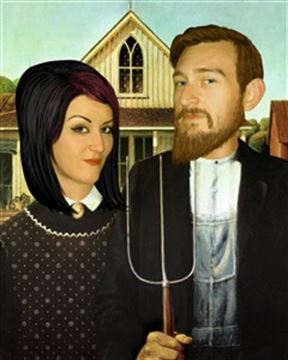 Personalized American Gothic Masterpiece from Photos