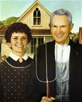 Personalized American Gothic Masterpiece from Photos