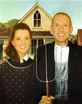 Personalized American Gothic Masterpiece from Photos