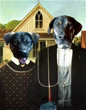 Personalized American Gothic Masterpiece from Photos