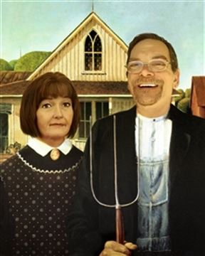 Personalized American Gothic Masterpiece from Photos