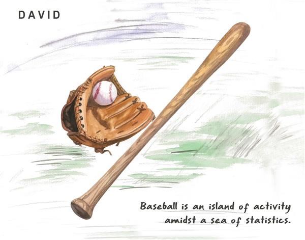Baseball Watercolor with Custom Text
