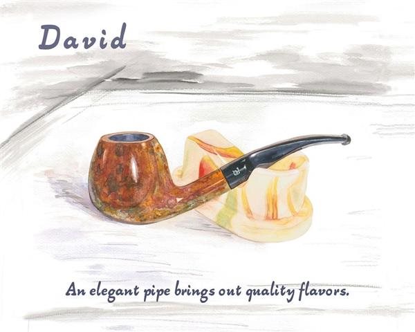 Tobacco Pipe Watercolor
