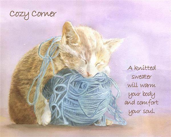 Precious Kitty Watercolor Print with Custom Text,by myDaVinci
