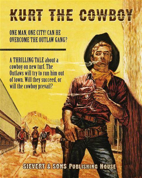 Showdown at Noon Vintage Poster Custom Print with Text