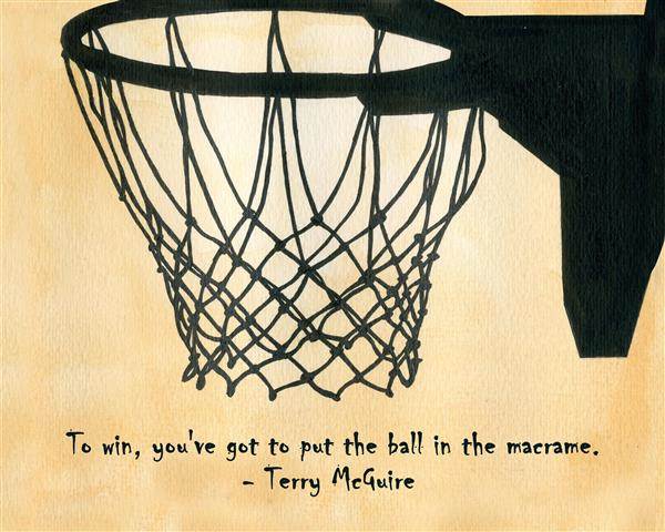 Nothing But Net Custom Watercolor Print