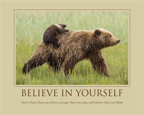 Believe in Yourself - Custom Inspirational Poster with Text