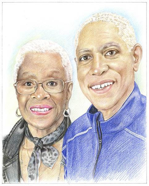 Hand Drawn Colored Pencil Portraits