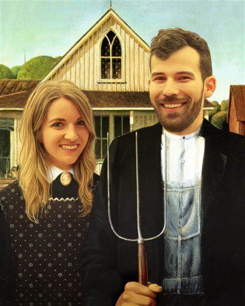 Personalized American Gothic Masterpiece